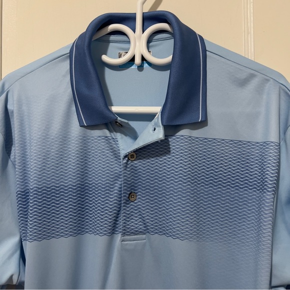 NWOT Official PGA Tour Blue Golf Shirt - Picture 6 of 6